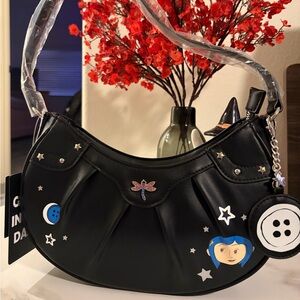 *SOLD* NWT Coraline Glow-In-The-Dark Shoulder Bag with Keychain